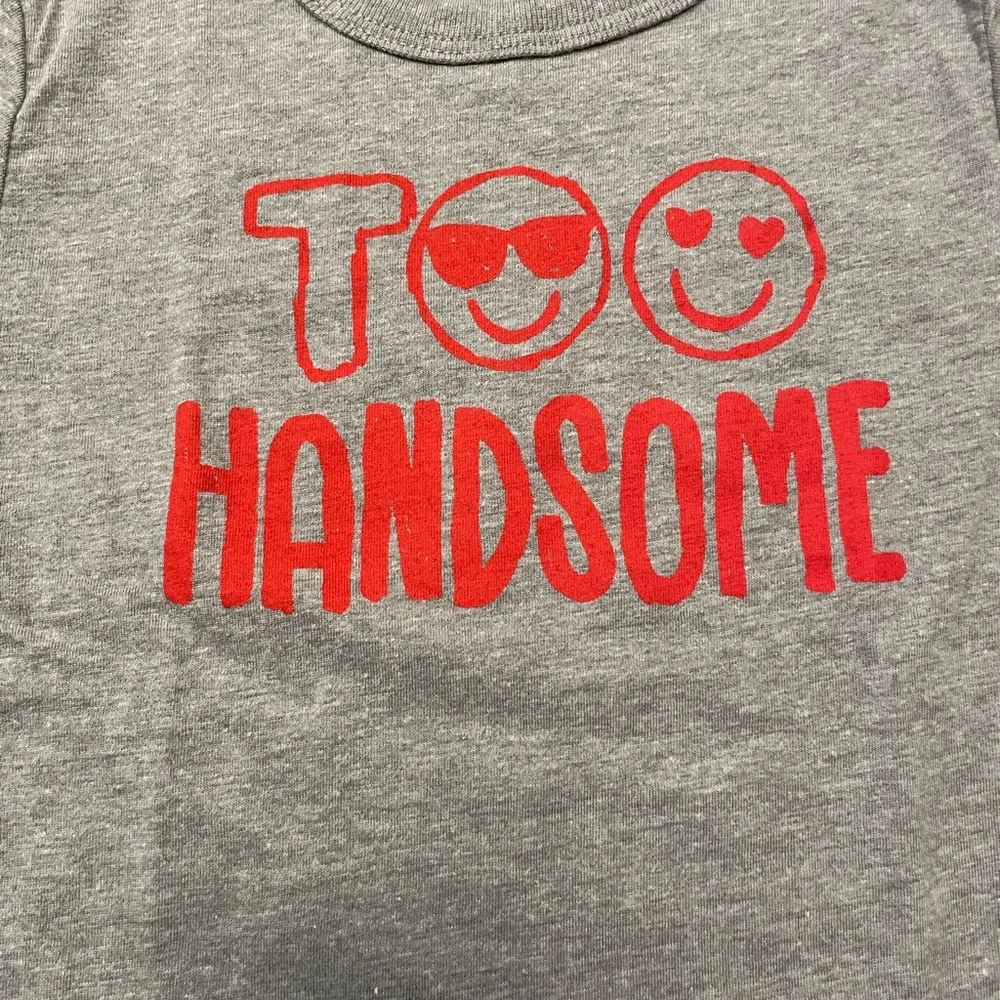 The Children's Place Long Sleeve Gray and Red Tee
